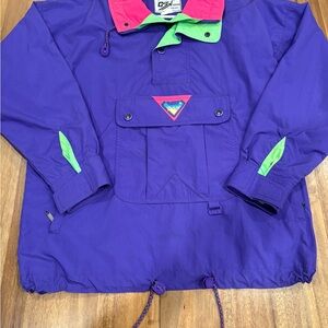 Vintage 80’s ISSI Skiwear Neon Colorblock Pullover - Men’s M